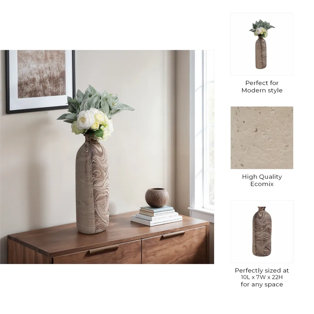 LONDONSIDE BROWN VASE 22 (IN)