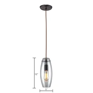 Menlow Park 5'' Wide 1-Light Mini Pendant - Oiled Bronze 2