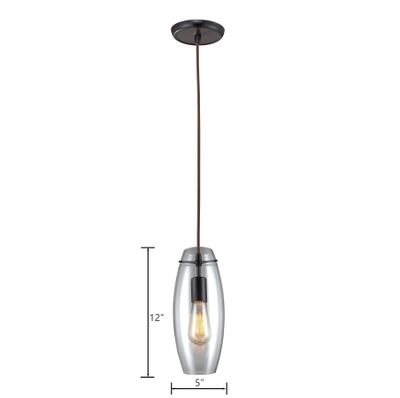 Menlow Park 5″ Wide 1-Light Mini Pendant - Oiled Bronze