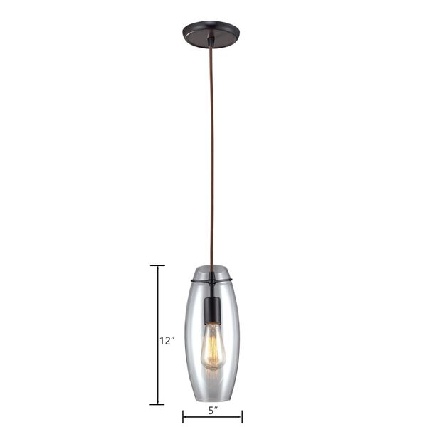 Menlow Park 5'' Wide 1-Light Mini Pendant - Oiled Bronze