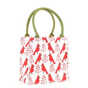 Cardinal & Tree Reusable Itsy Bitsy Gift Bag 4