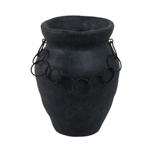 TILTONBEACH BLACK VASE 10 (IN) 1