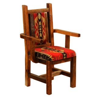 Barnwood Artisan Upholstered Arm Chair - 
Customer's Own Material