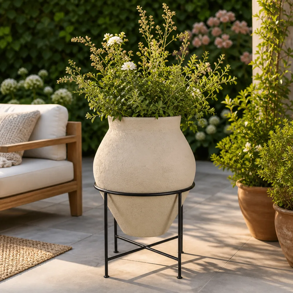 RUTHRUN IVORY PLANTER 29 (IN)