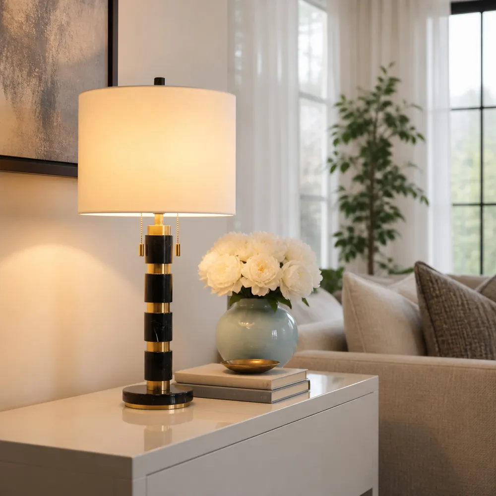 FINTONWORTH BLACK LAMP 28 (IN)