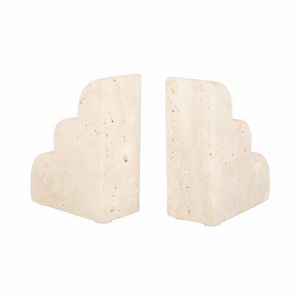 GLASTONHAVEN SET OF 2 TAN BOOKENDS 6 (IN) 4