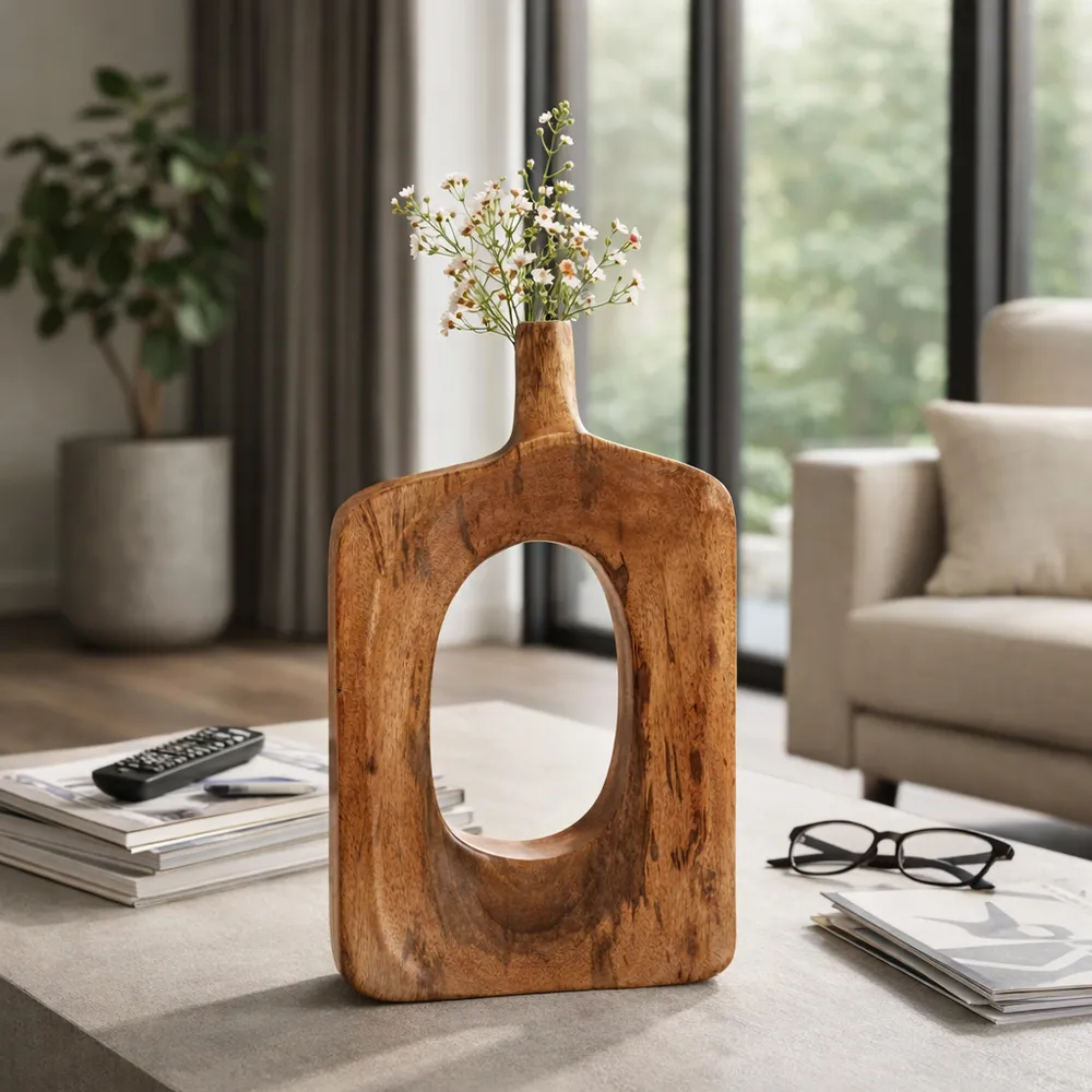 DOUGALGATE BROWN VASE 15 (IN)