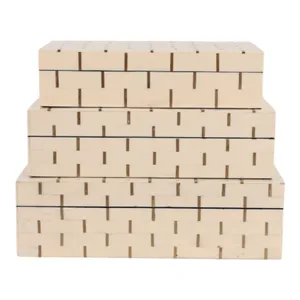 SPENCERVIEW SET OF 3 IVORY BOXES 4 (IN) 3