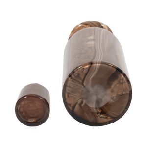 KANEVALE BROWN GLASS VASE 15 (IN) 7