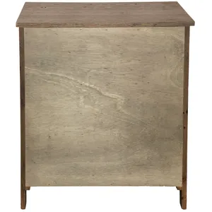 Heritage Oak XL Three Drawer Nightstand 8