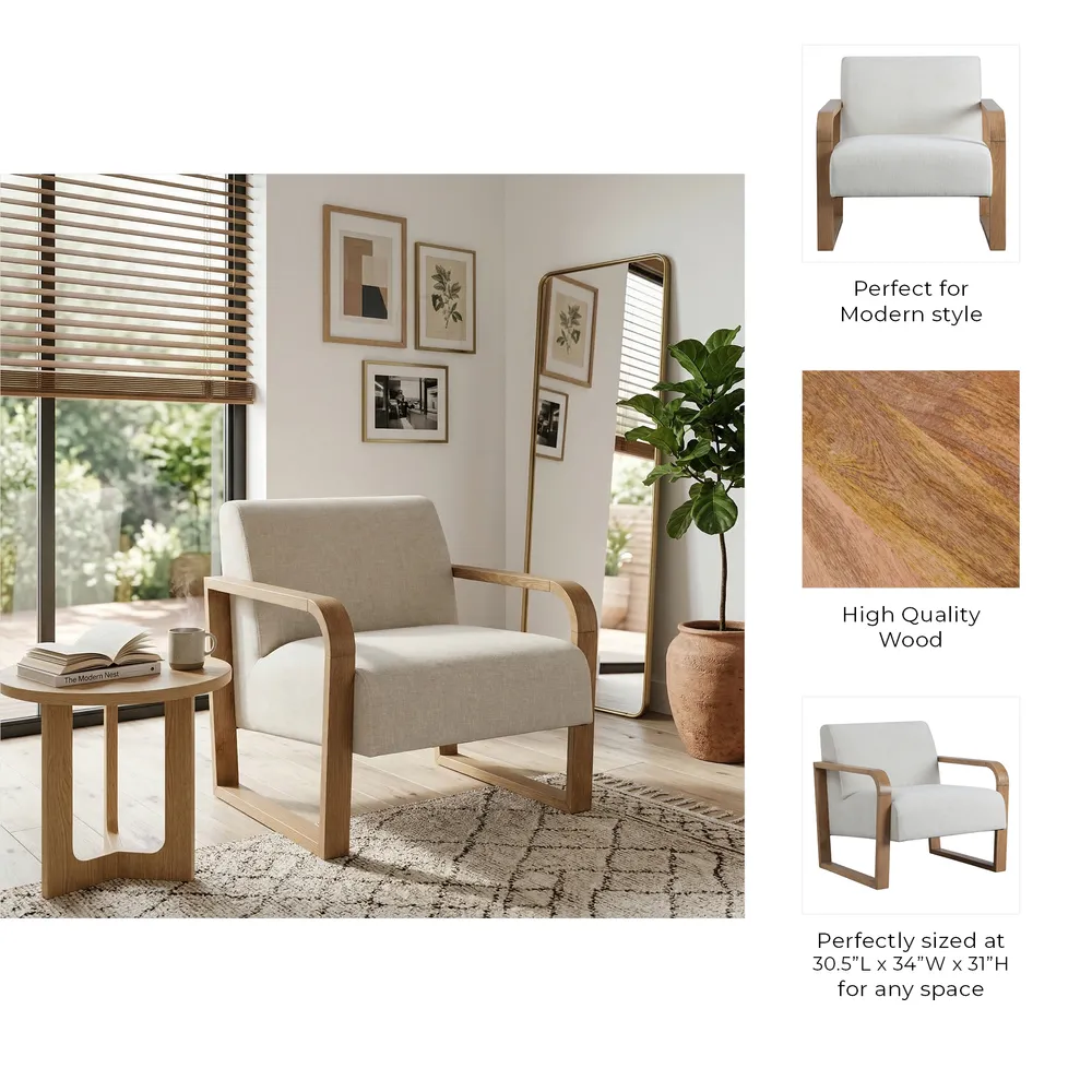GREERWOOD IVORY CHAIR 31 (IN)