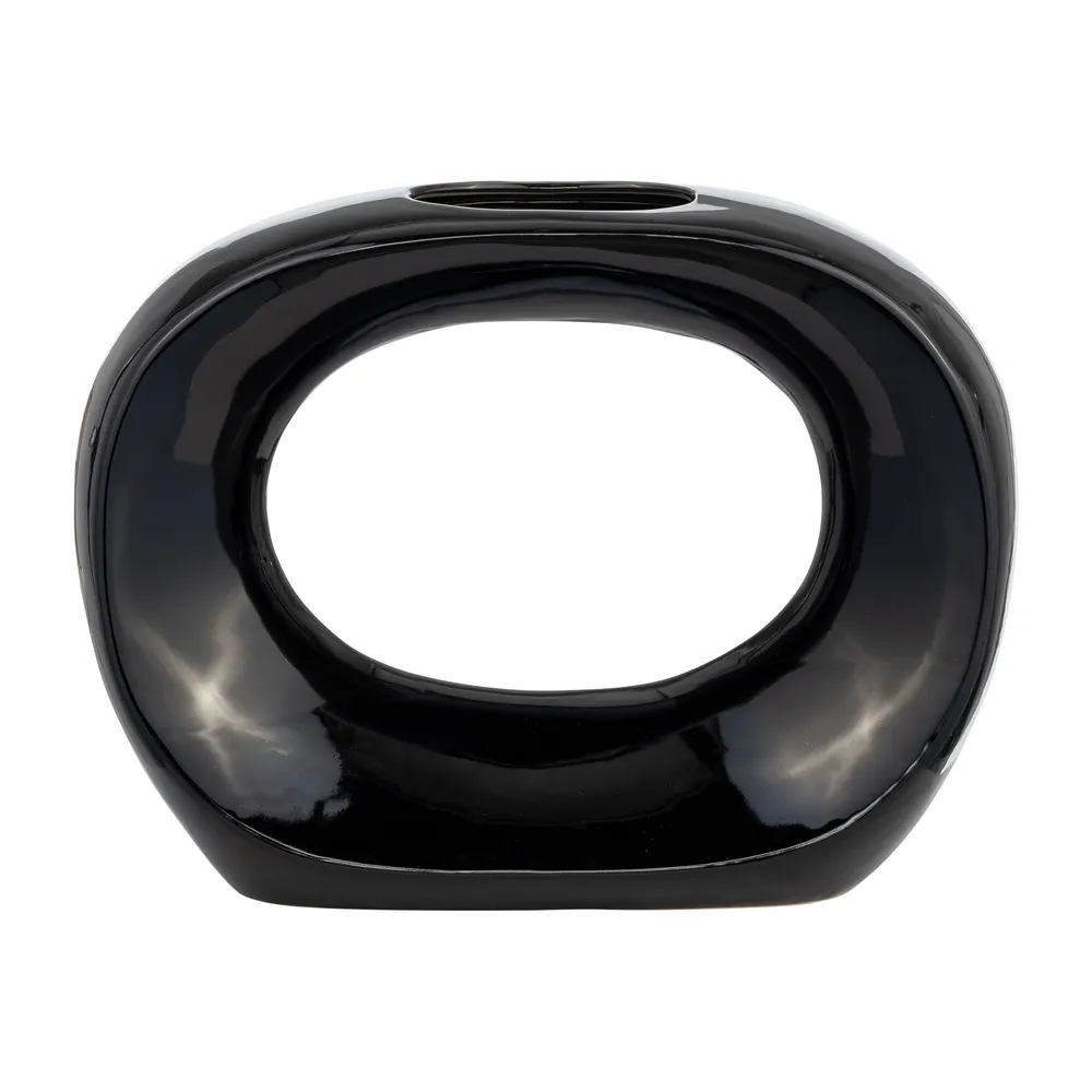 DENNINGGATE BLACK VASE 11 (IN)
