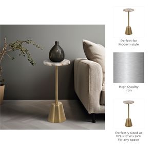 FENTONFORD GOLD ACCENT TABLE 25 (IN) 9