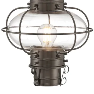 Classic Onion 17.5'' High 1-Light Outdoor Post Light - Bronze 4