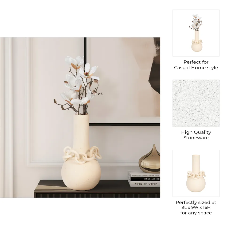ORIONLAND IVORY VASE 16 (IN)