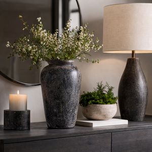 WILSONMOOR BLACK VASE 17 (IN) 11