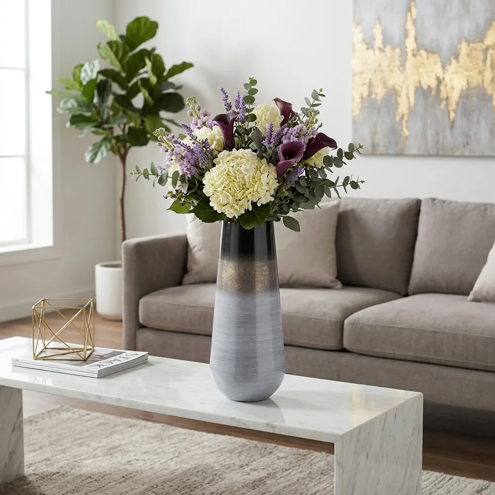 DAWSONMILL GRAY VASE 18 (IN)