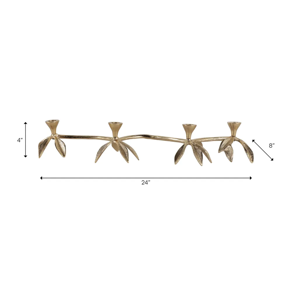 GRADYVIEW GOLD CANDLE HOLDER 5 (IN)