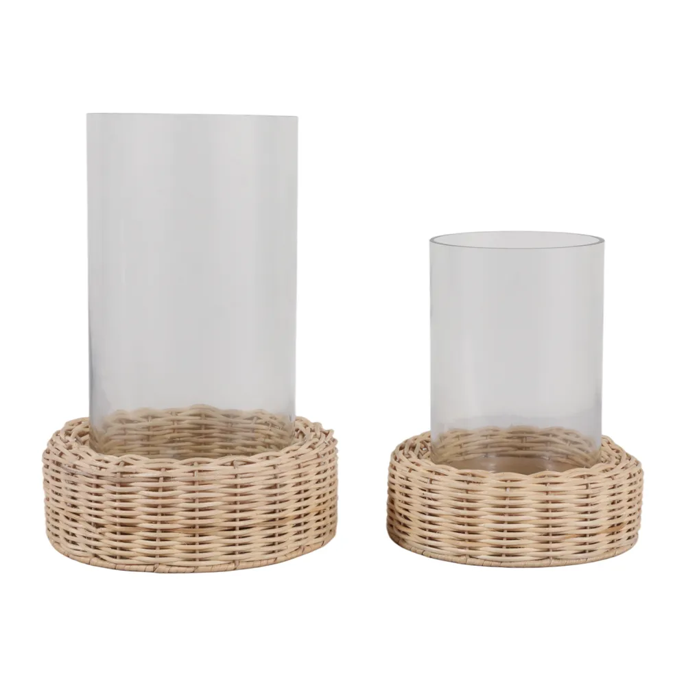 HARLEYOAK SET OF 2 BROWN HURRICANE 12 (IN)
