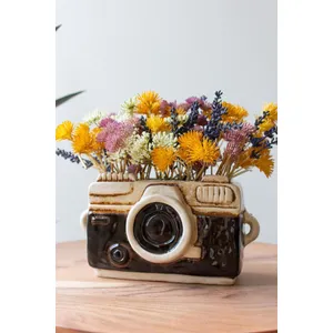 Ceramic Camera Planter 5