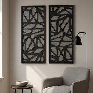ANSELGROVE SET OF 2 BLACK ART 59 (IN) 2