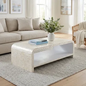KIRASTONE IVORY COFFEE TABLE 16 (IN) 11