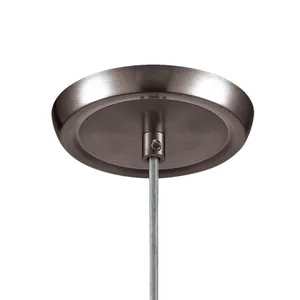 Verona 5'' Wide 1-Light Mini Pendant - Satin Nickel with Starburst Blue Glass 3