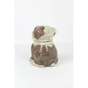 Ceramic Bulldog Canister 8