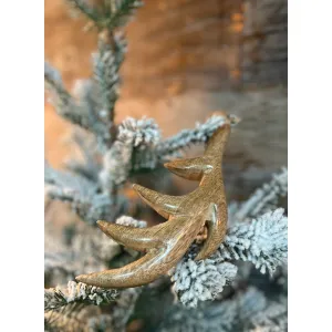 Small Antler Ornament 6x3in 1