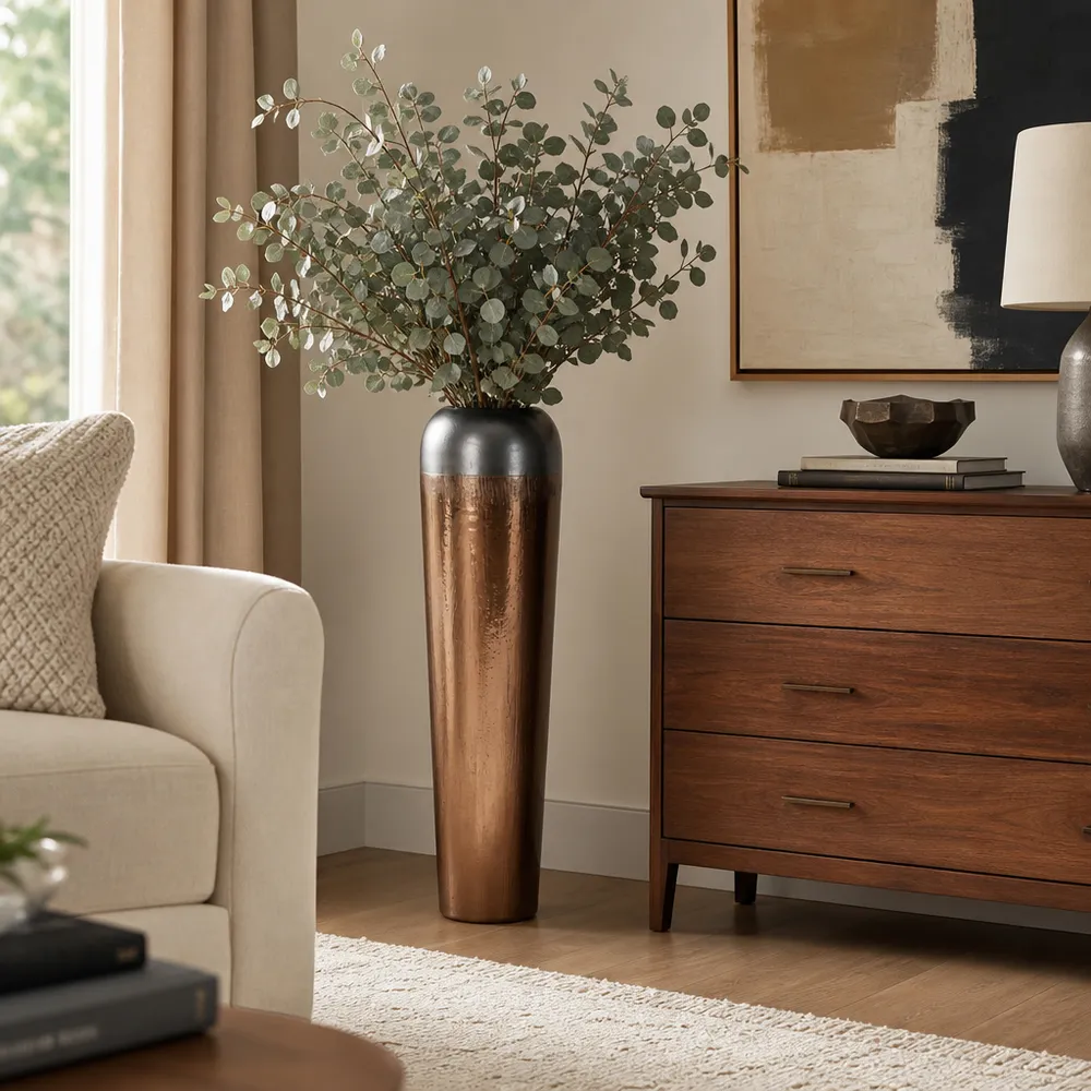 ELMWICK BRONZE VASE 34 (IN)