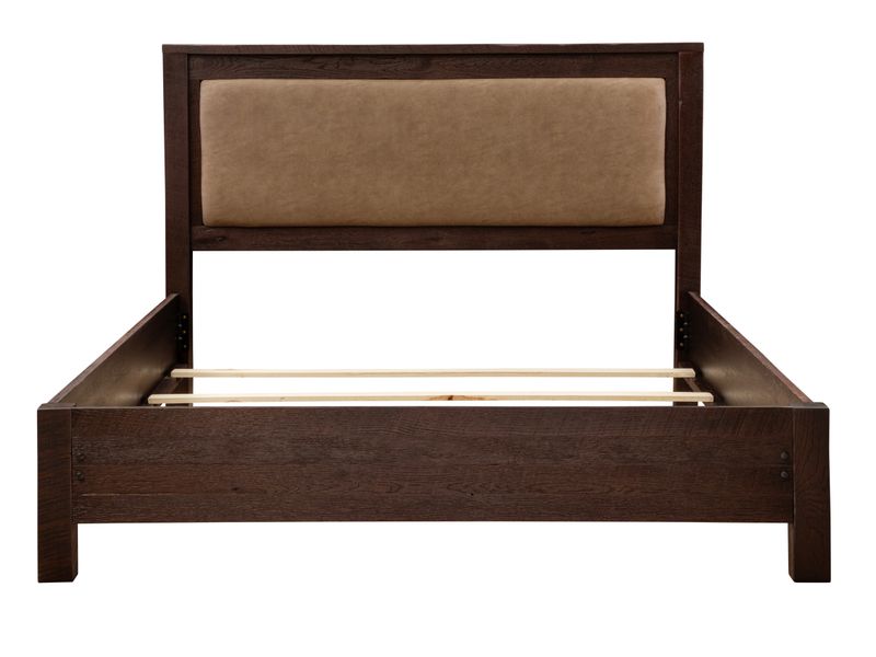 re.curated Upholstered Panel Bed - King - Customer Fabric 4