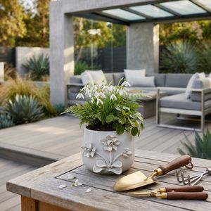 VINSONRUN IVORY PLANTER 6 (IN) 12