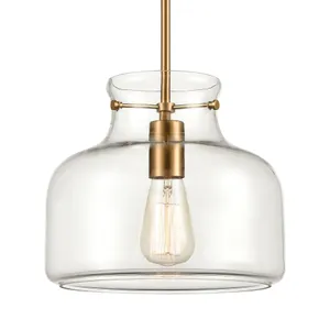 Lola 11'' Wide 1-Light Mini Pendant - Satin Brass 4