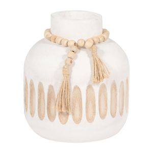 PEARLLAND WHITE VASE 8 (IN) 1