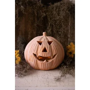 Terracotta Jack-O-Lantern 1