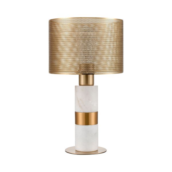 Sureshot 15'' High 1-Light Table Lamp - Aged Brass