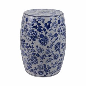 PEYTONWELL BLUE GARDEN STOOL 18 (IN) 4