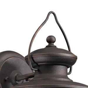 Village Lantern 17'' High 1-Light Outdoor Sconce - Weathered Charcoal 3