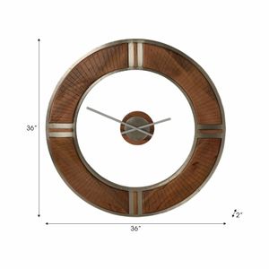 CASPERWORTH BROWN WALL CLOCK 36 (IN) 7
