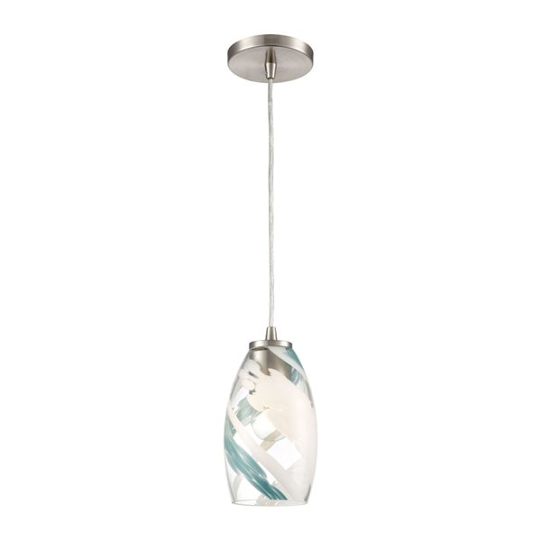 Turbulence 5'' Wide 1-Light Mini Pendant - Satin Nickel