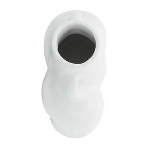 HELENAOAK WHITE VASE 6 (IN) 7