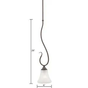 Elipse 6'' Wide 1-Light Mini Pendant - Painted Bronze 2