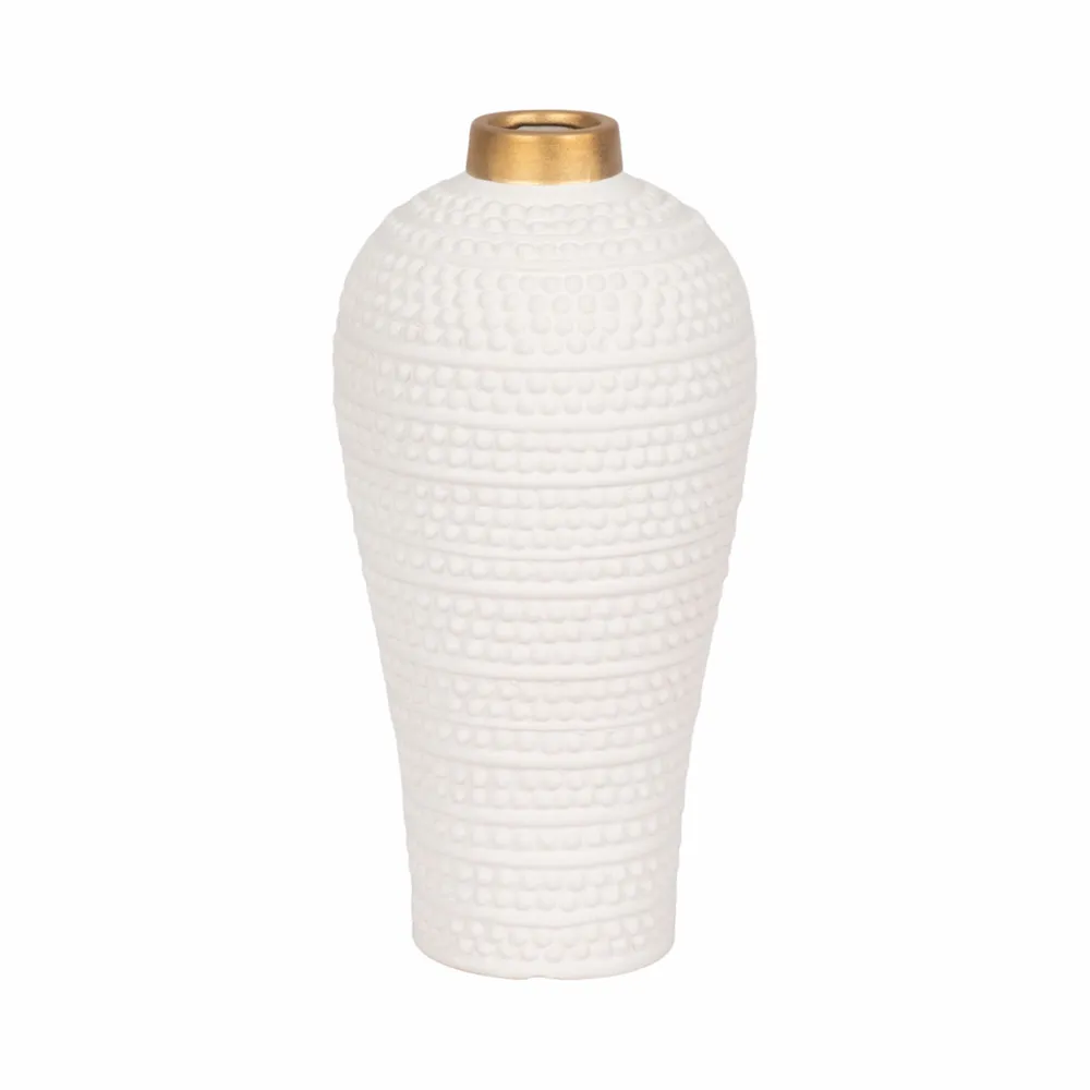VERNONHOLM WHITE VASE 12 (IN)