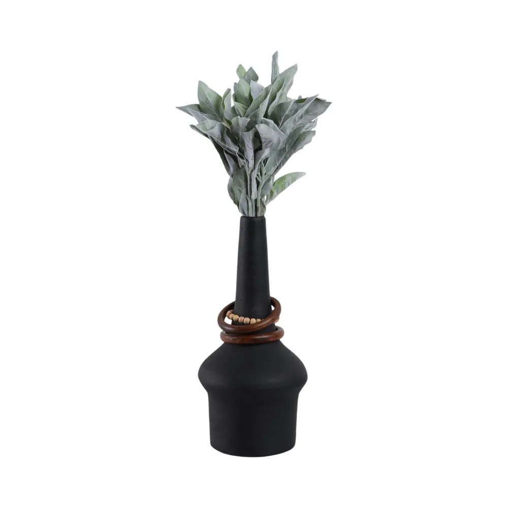 FARROWMILL BLACK VASE 18 (IN)