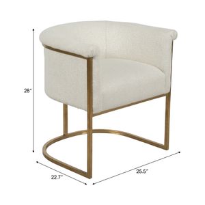 LUCASBEACH IVORY CHAIR 28 (IN) 9