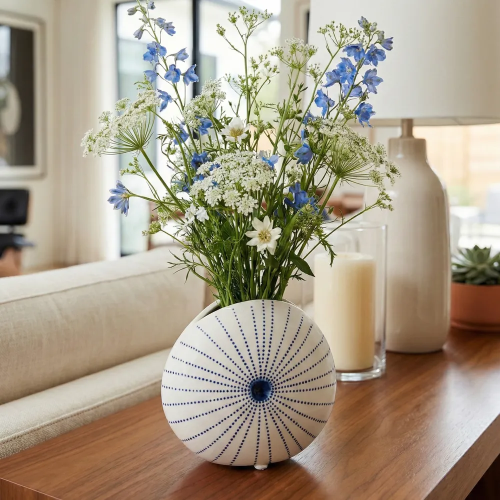 LOCHFORD WHITE VASE 4 (IN)