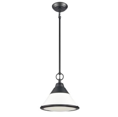 Sven 12″ Wide 1-Light Mini Pendant - Matte Black