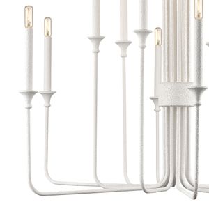 Edward 36'' Wide 12-Light Chandelier - Matte White 3