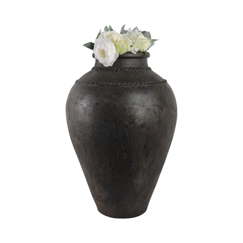 GRAYDONBEACH BLACK VASE 30 (IN)