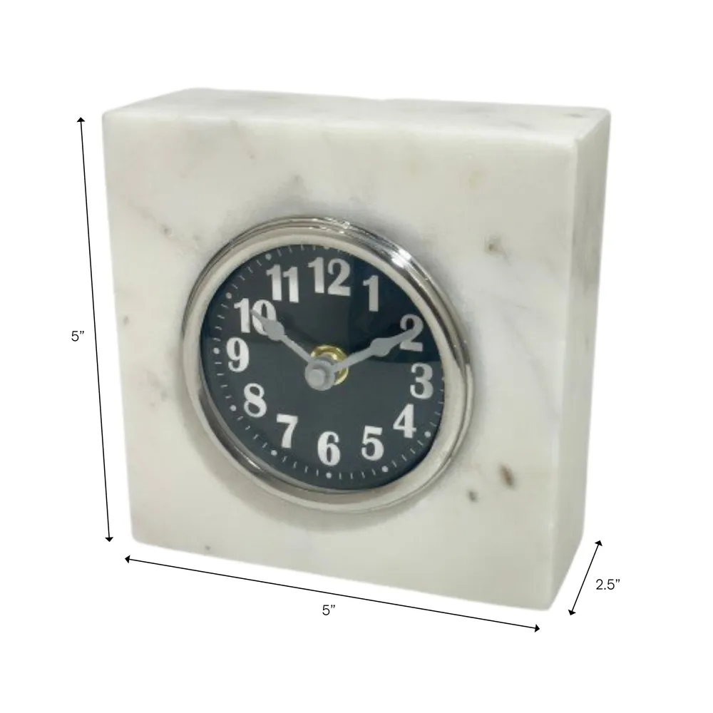 FLYNNPORT WHITE CLOCK 5 (IN)